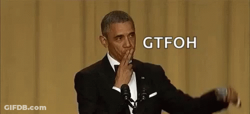 Barack Obama In Tuxedo Giving Speech At Podium GIF