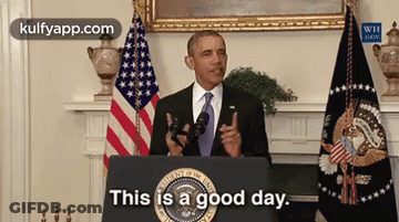 Barack Obama Is Giving A Speech At The White House GIF