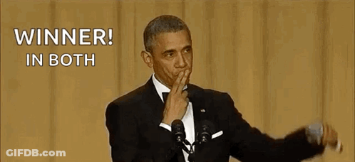 Barack Obama Is Holding His Hand To His Mouth While Giving A Speech At An Event . GIF