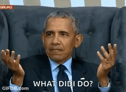 Barack Obama Is Sitting In A Chair Making A Funny Face And Asking What Didi Do ? GIF