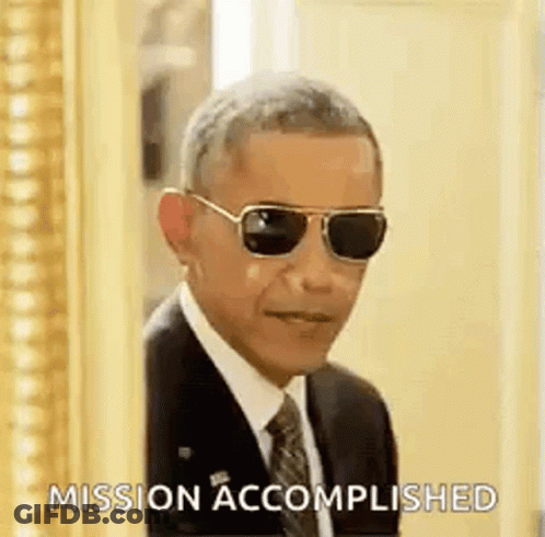 Barack Obama Is Wearing Sunglasses And A Suit And Tie While Peeking Out Of A Doorway . GIF