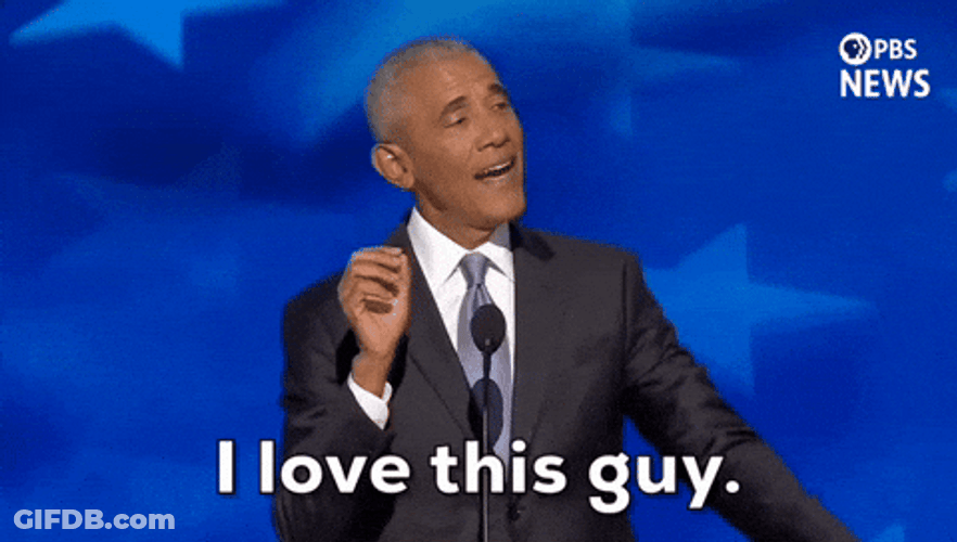 Barack Obama Love The Guy GIF