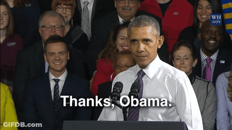 Barack Obama Public Engagement Thanks Obama GIF