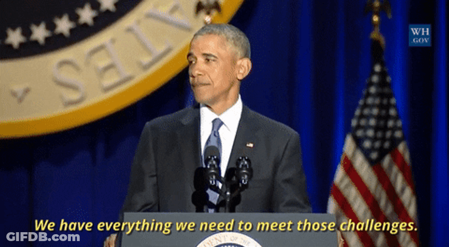 Barack Obama Speaking In Public GIF
