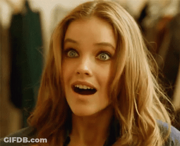 Barbara Palvin Was Shocked GIF
