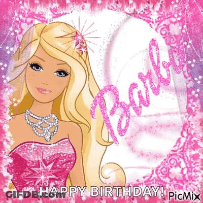 Barbie Doll Happy Birthday GIF