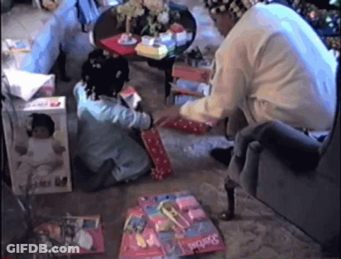 Barbie Doll In Front Of Man GIF