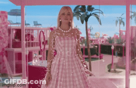 Barbie Doll In Pink Dress GIF