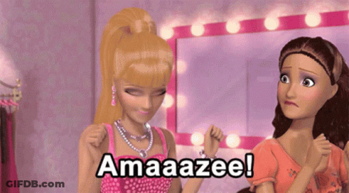 Barbie Dolls Mirroring Amaazee GIF