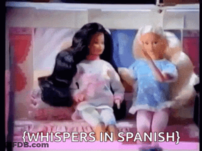 Barbie Having Gossip GIF