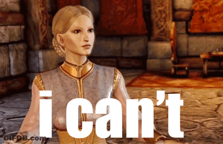 Barbie I Can't Reaction GIF