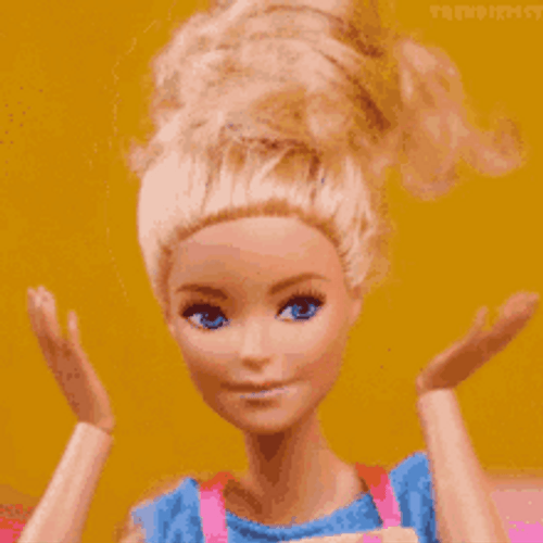 Barbie Surprised Face GIF