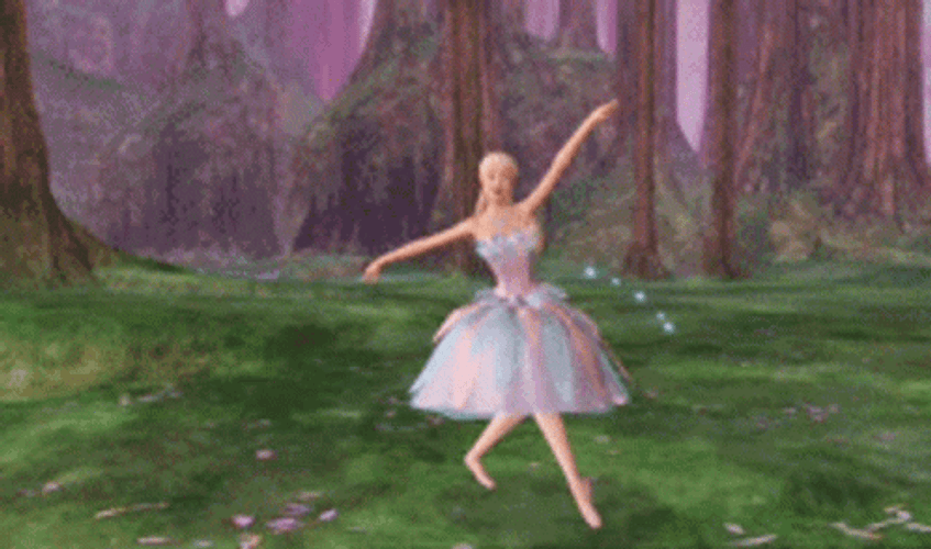 Barbie Swan Lake Ballet Dancing GIF