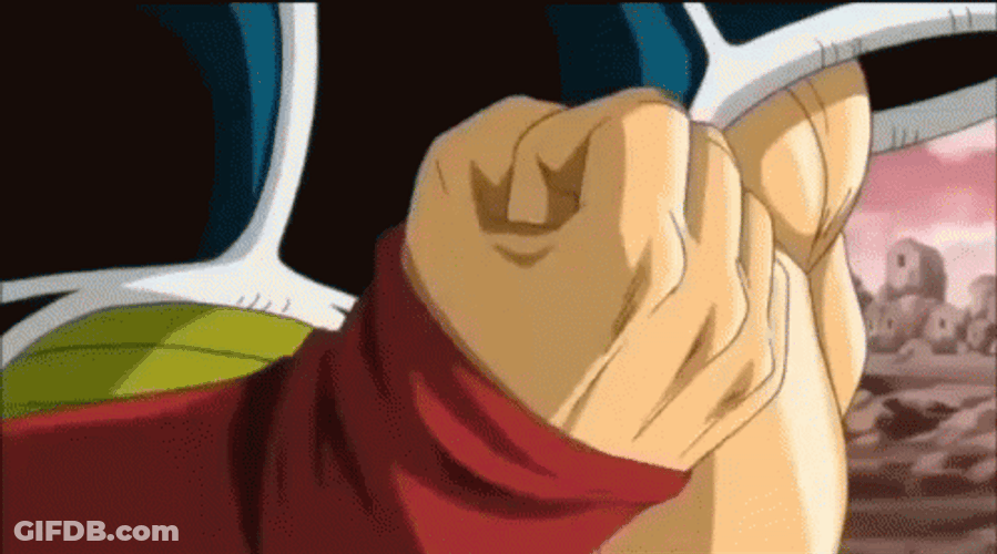 Bardock Fist Fight GIF