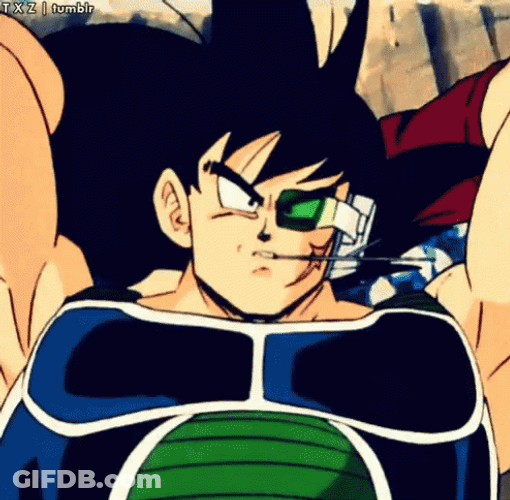Bardock Preparing To Attack GIF