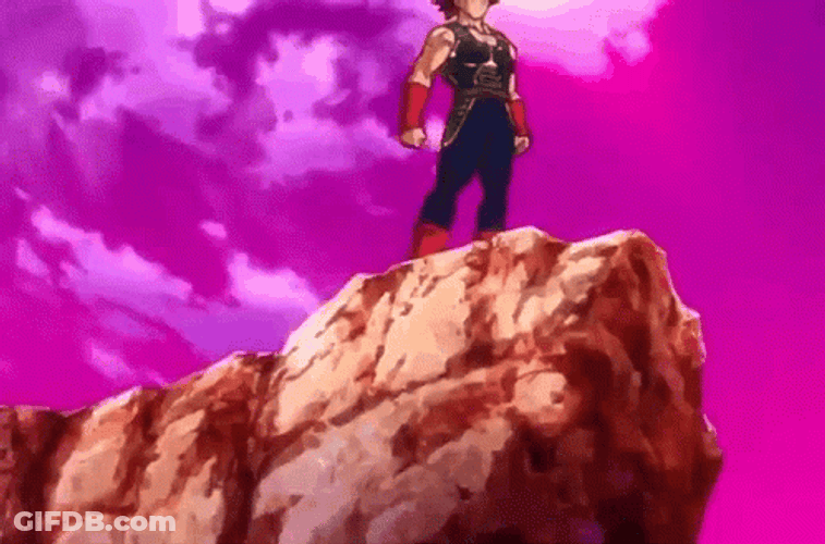 Bardock Standing And Looking GIF