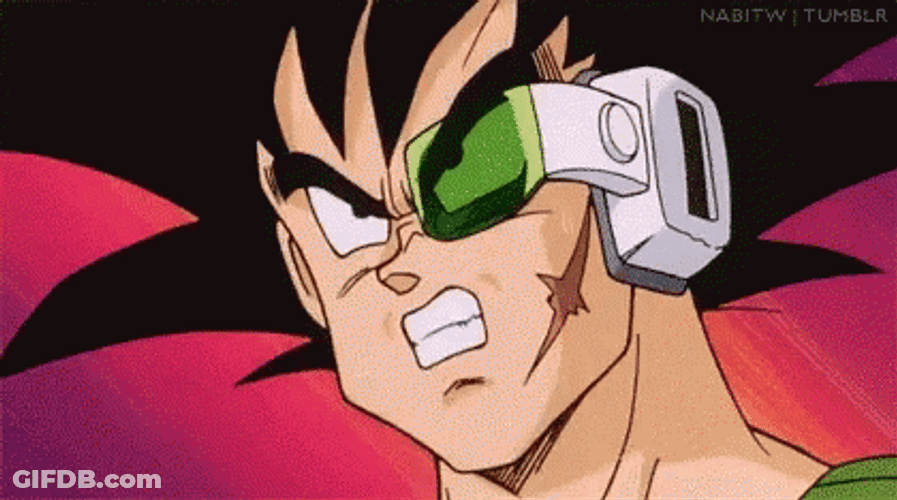Bardock Strong Power Attack GIF