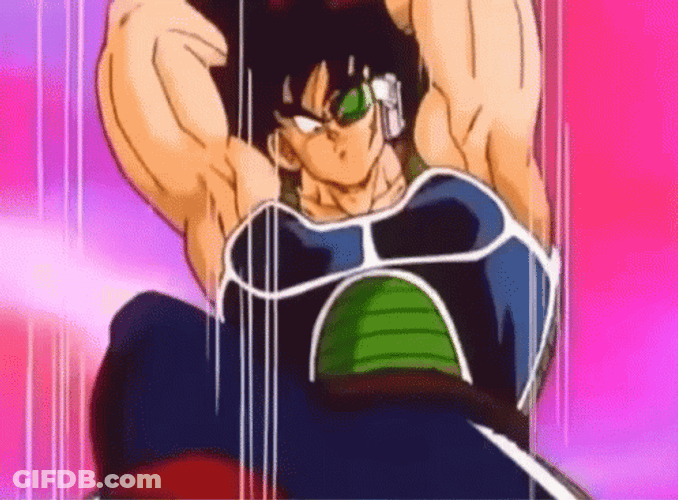 Bardock Versus Soldados GIF