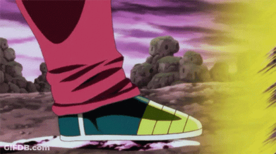 Bardock Whole Body Walking GIF