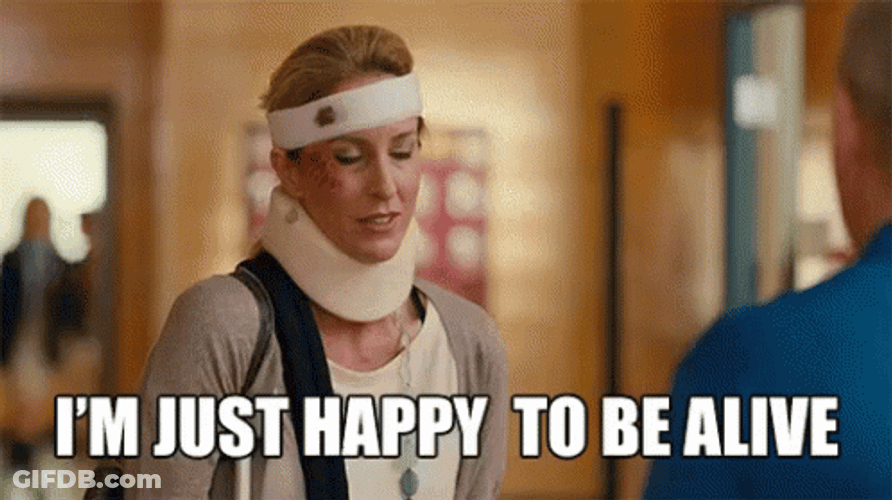 Barely Happy To Be Alive GIF