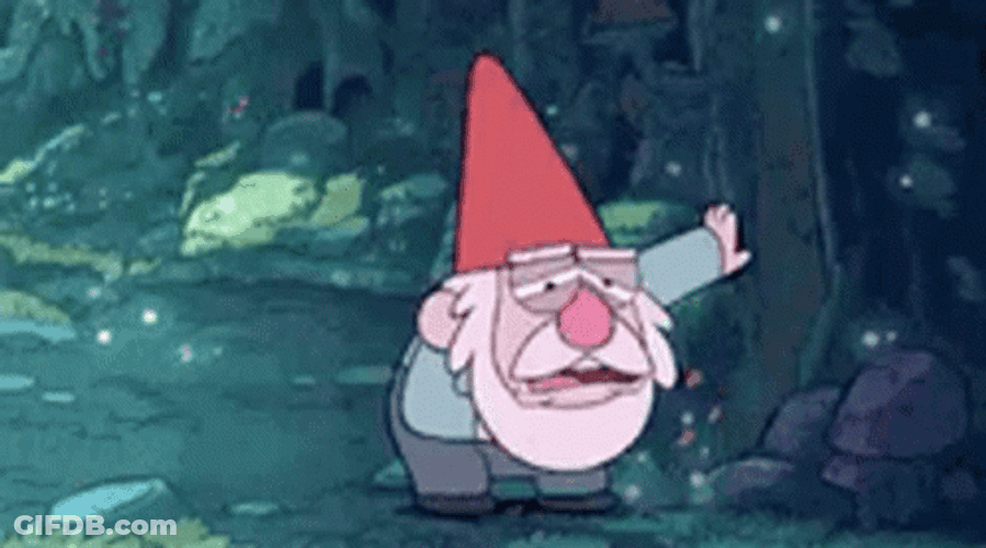 Barf Gnome Retching Rainbow Gravity Falls GIF