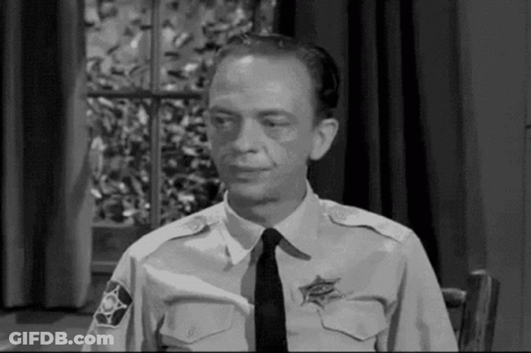 Barney Fife Being Curious GIF