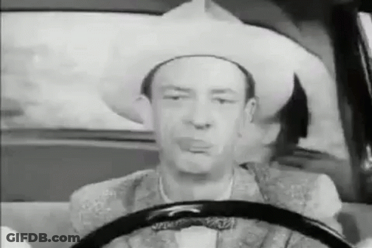 Barney Fife Driving A Car GIF