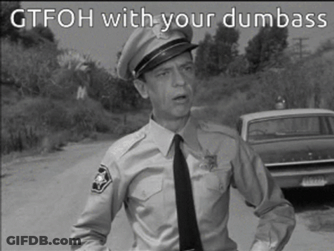 Barney Fife Get Out GIF
