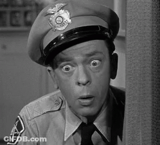 Barney Fife Heard Something GIF