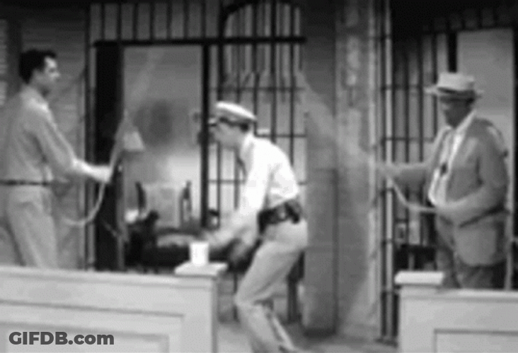 Barney Fife Playing In The Cell GIF