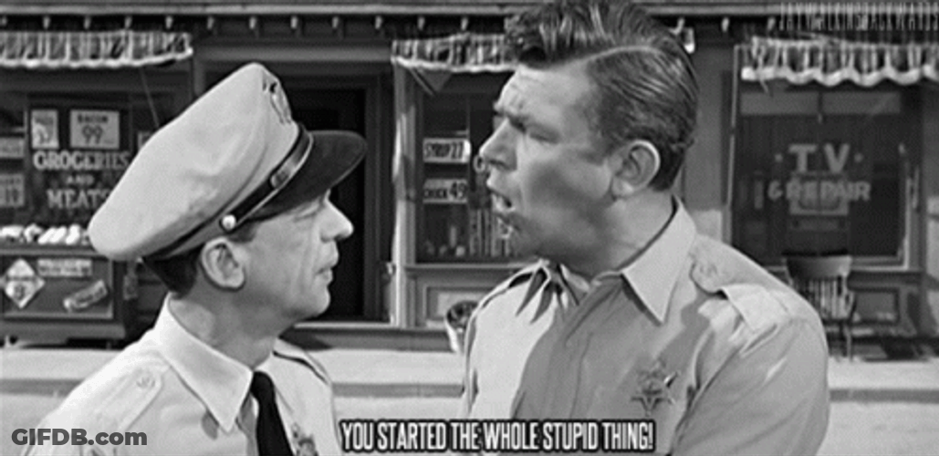 Barney Fife Serious Talk GIF
