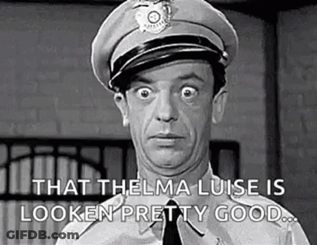 Barney Fife Wide Open Eyes GIF