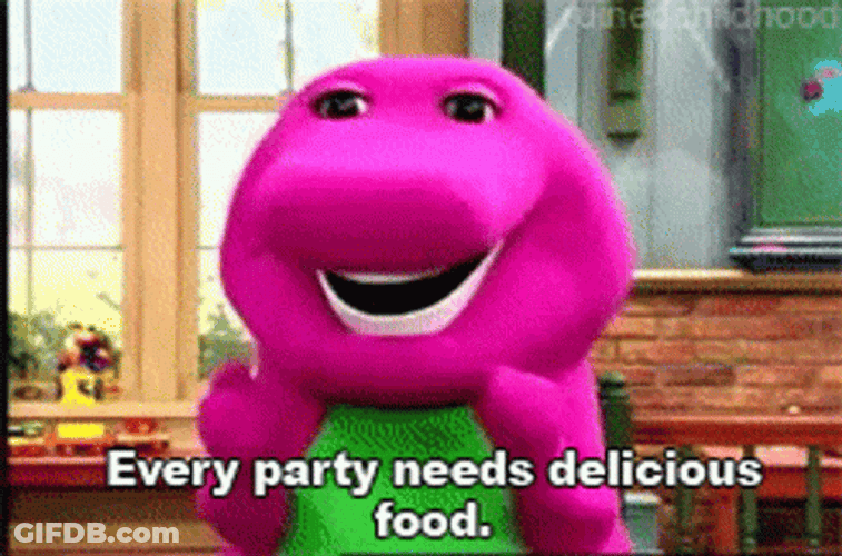 Barney In The Party GIF