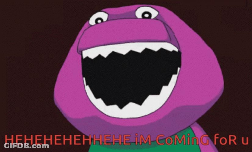 Barney Meme Evil Laugh GIF