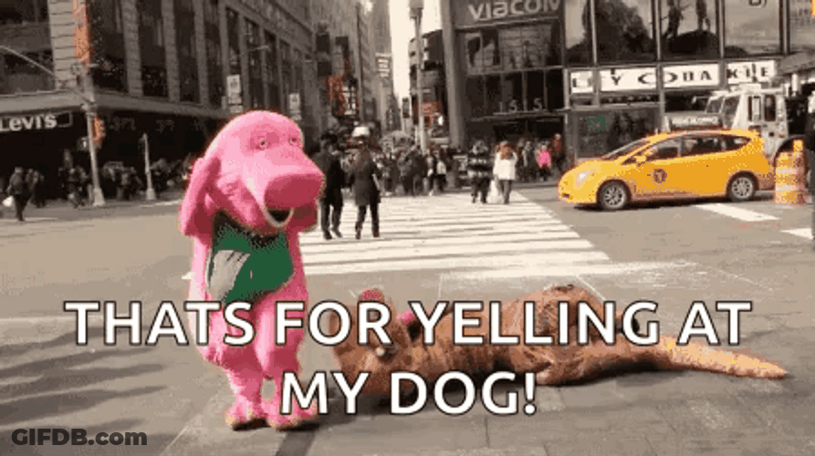 Barney Meme Pissed Off GIF