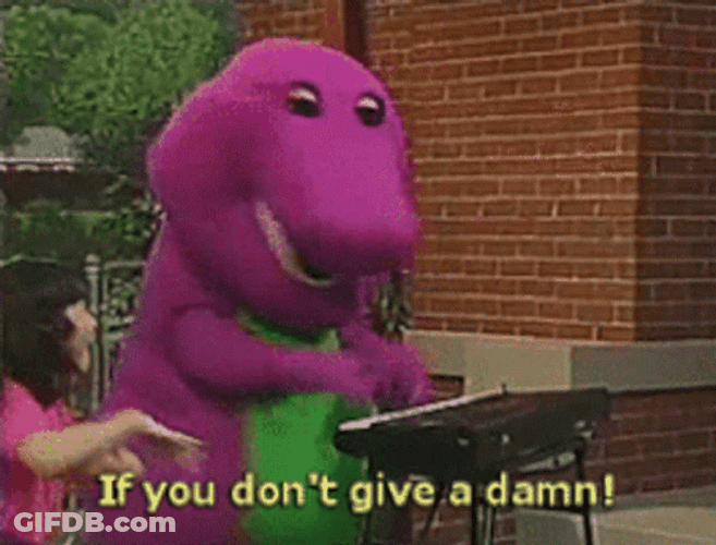 Barney Playing A Piano GIF
