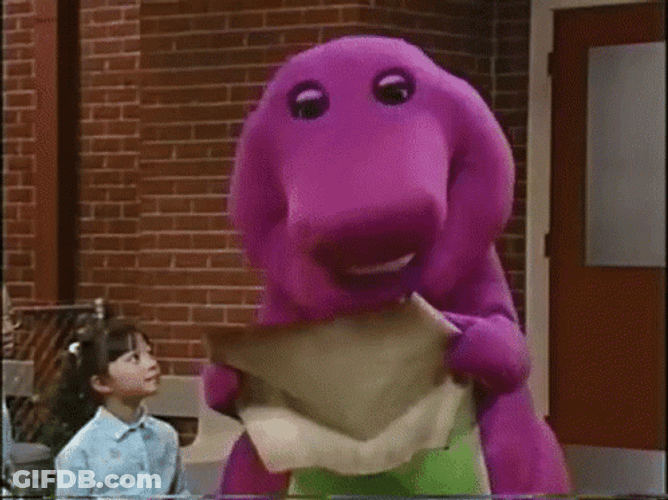 Barney Reading For Kids GIF
