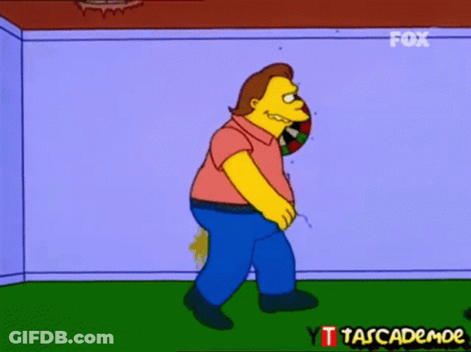 Barney Sliding Down GIF