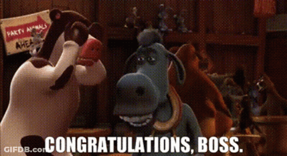 Barnyard Congratulations Boss GIF
