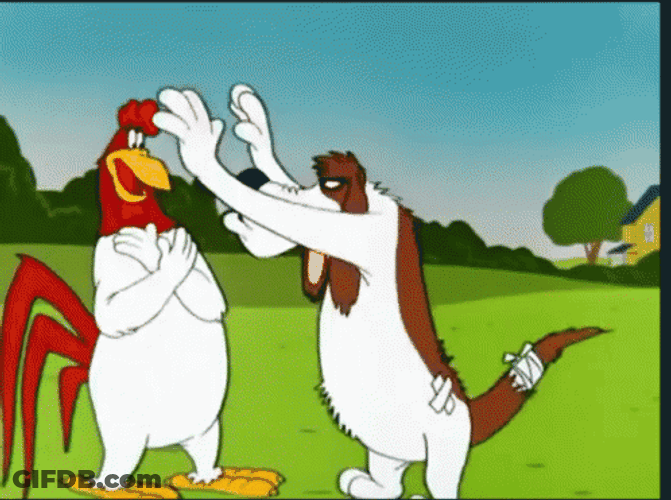 Barnyard Dawg Folding Foghorn Leghorn GIF