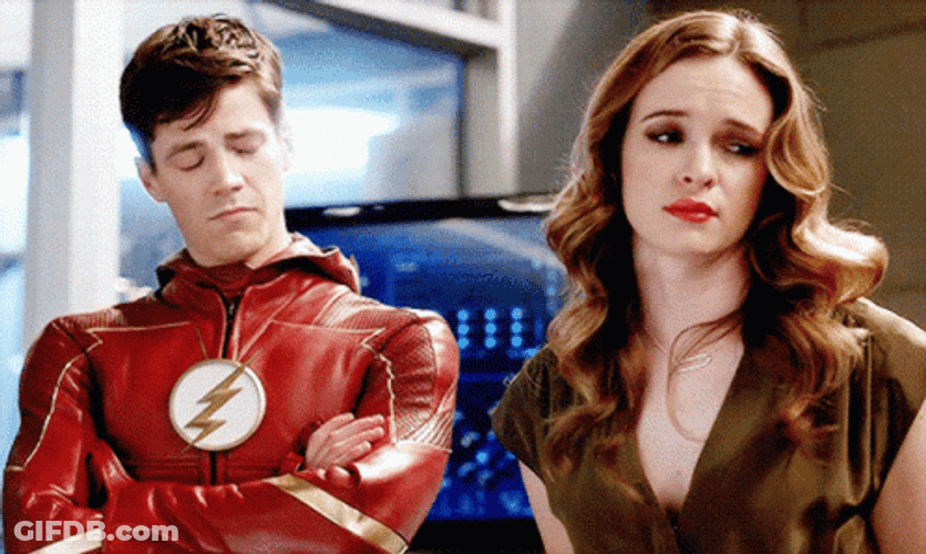 Barry Allen Caitlin Snow Smirk The Flash GIF