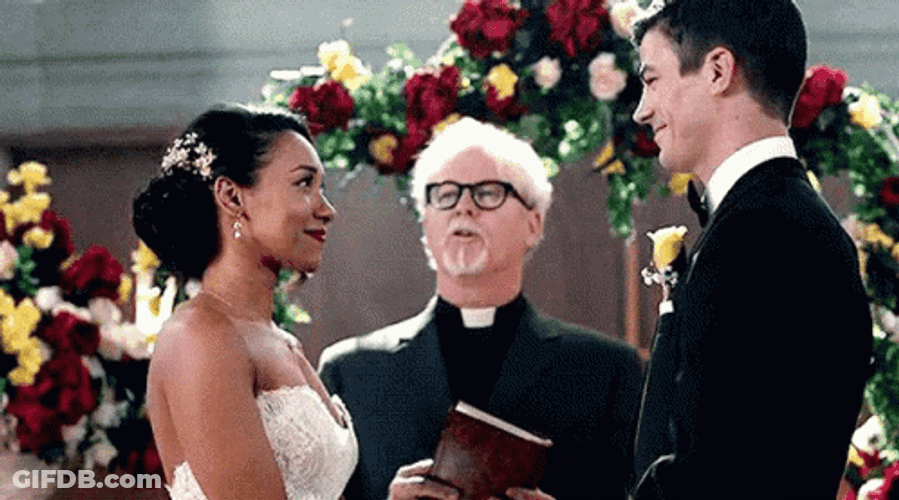 Barry Allen Iris West Wedding The Flash Movie GIF