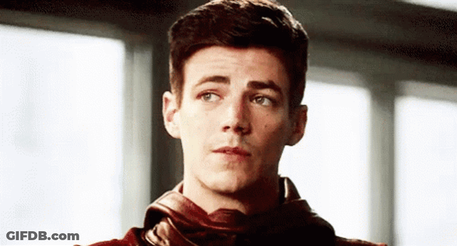 Barry Allen The Flash Nah Shocked Confused Reaction GIF