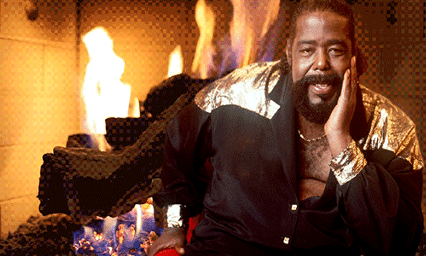Barry White Fireplace GIF