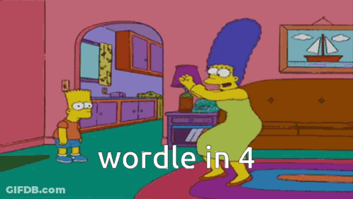 Bart And Marge Simpson Dancing Wordle GIF