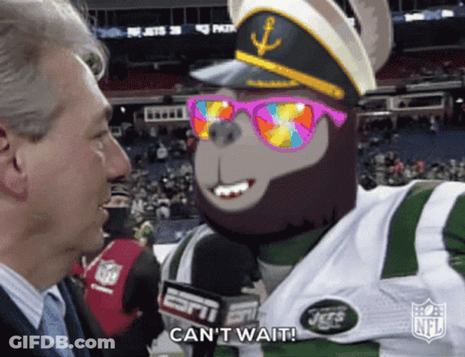 Bart Scott Can't Wait Cool Captain Bear GIF