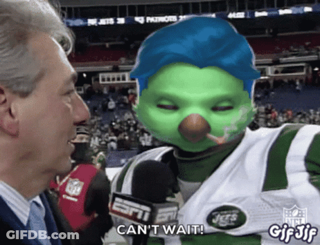 Bart Scott Can't Wait Smoking Puppet GIF