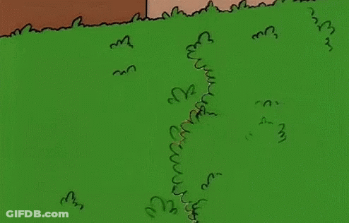 Bart Simpson And Homer Simpson Standing In Grass GIF