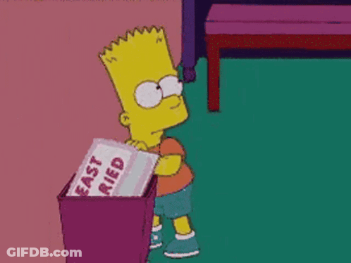 Bart Simpson Cutting Cake Saying At Least You Tried GIF