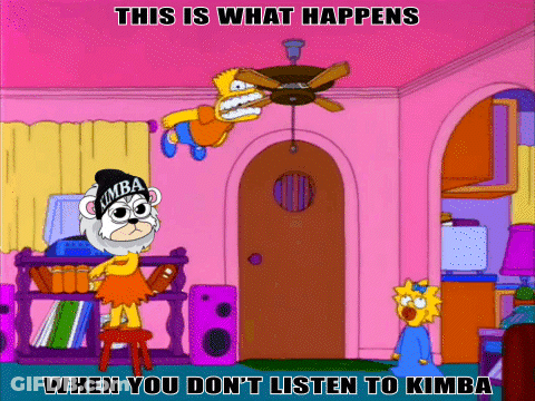 Bart Simpson Flying With Ceiling Fan Hanging GIF